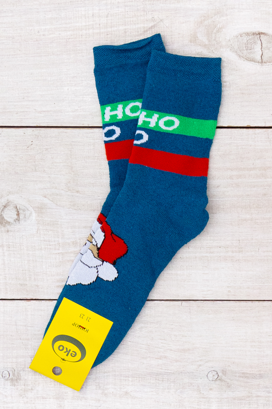 Шкарпетки для хлопчика юніори (зима) "Новорічні"